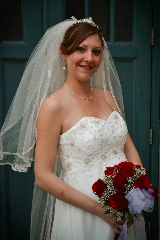 Custom Made Chapel Length Veil w/ Delicate Lace Trim