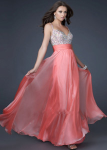 coral-bridesmaid-dress